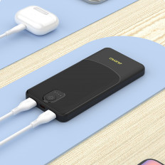 Powerbank K10 10000mAh USB-A 2.4A - Sort