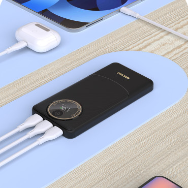 PowerBank K12 10000MAH USB-A USB-C PD22.5W - čierna