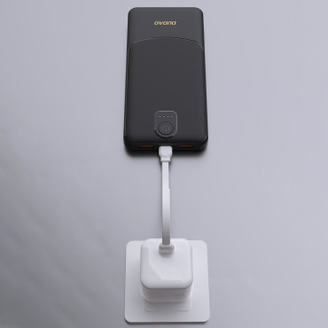Powerbank K10 10000mAh USB-A 2.4A - Sort