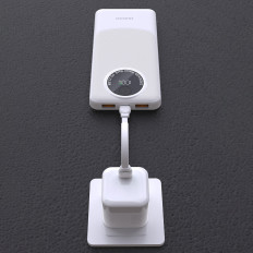 PowerBank K12 10000MAH USB-A USB-C PD22.5W - melns
