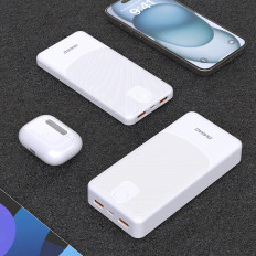 Powerbank K10 10000MAH USB-A 2.4A - Blanc