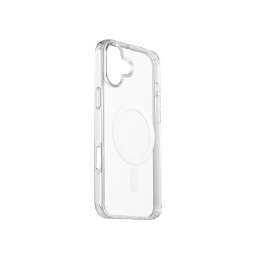 Case avec Magsafe sur iPhone 16 Plus - Transparent