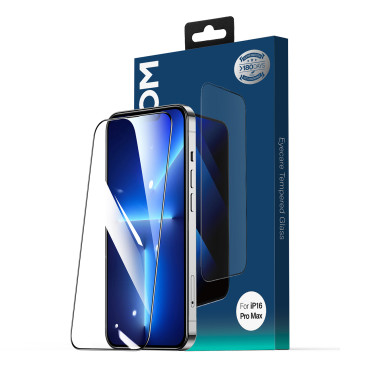 Temperované sklo s čiernym rámom 2.5d Anti-Blue LightProof Na iPhone 16 Pro Max