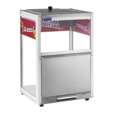 Réchaud vitrine chauffante pour nachos, cacahuètes, popcorn + pelle