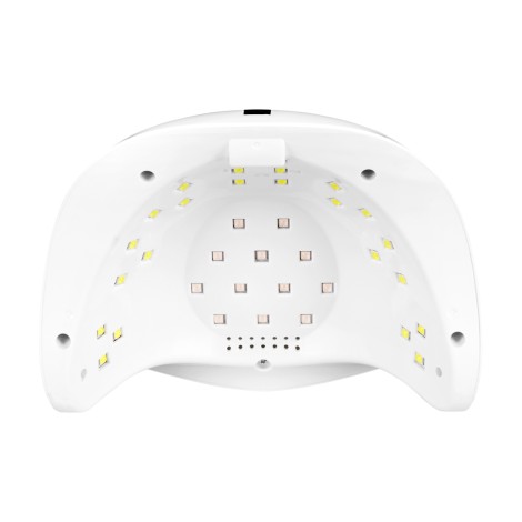 UV LÁMPA DUAL LED GLOW S1 168W RÓZSASZÍN ARANY — elölnézet