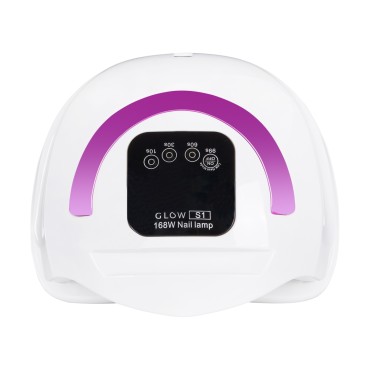 UV LAMPA DUAL LED GLOW S1 168W ROSÉGULD — framsida