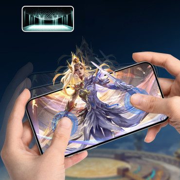 Μεγάλος προστατευτικός γυαλί Corning Eyecare στο iPhone 16 Pro