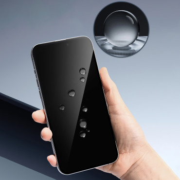Gehard glas met anti-reflectie op iPhone 16 Pro Max