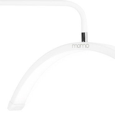 Lâmpada de tratamento para pestanas Glow MOMO MX6 branca — close-up do apoio de braço
