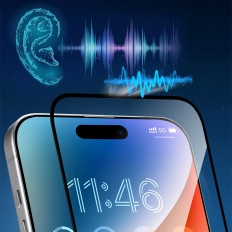 Härdat glas med antireflektion på iPhone 16 Pro Max