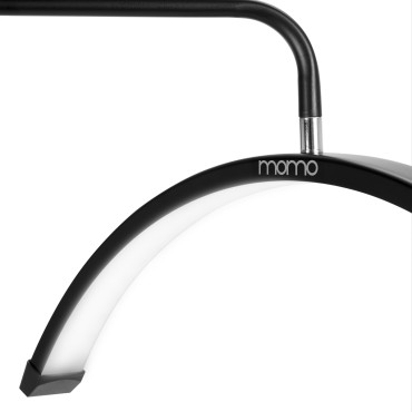Lampada trattamento ciglia MOMO MX6 nera — primo piano della superficie