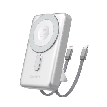 Powerbank K29 10000MAh Magsafe Μεταλλικό Στεγαστικό κατάστημα Καλώδια USB-C iPhone Lightning PD 20W - Ασημί