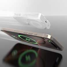 Powerbank K29 10000MAh Magsafe Μεταλλικό Στεγαστικό Κατάστημα Καλώδιο USB-C iPhone Lightning PD 20W - Γκρι