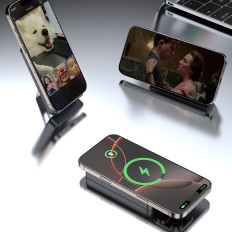 Powerbank K29 10000mAh Magsafe Metal Housing Store Kabler USB-C iPhone Lightning PD 20W - Sølv