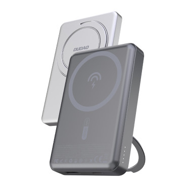 PowerBank K28 10000mAh s magsafe s kovovým pouzdrem a pd 22.5W - stříbro