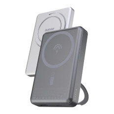 PowerBank K28 10000mAh s magsafe s kovovým pouzdrem a pd 22.5W - stříbro