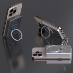 Powerbank K28 10000mAh con Magsafe con involucro metallico e PD 22,5W - Grigio