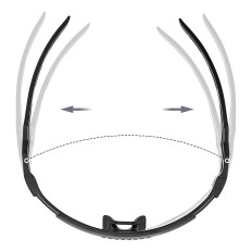PhotoChomic Bicycle Glasses con filtro UV e inserto correttivo - nero