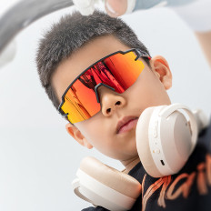 Fahrradbrille für Kinder mit UV-Filter - Weiß