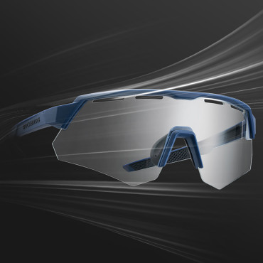 Polarizované okuliare bicyklov s UV filtrom a nápravnou vložkou - fialová