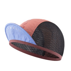 Colour cycling hat with helmet plate