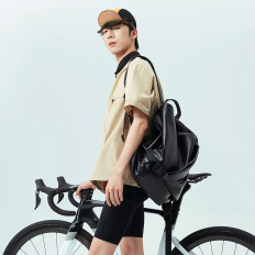 Gorra de bicicleta inclinada con una polla de dashball - Amarillo