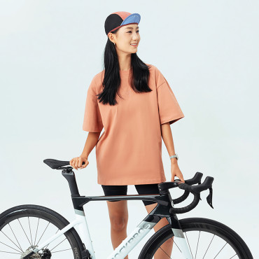 Cappellino per bicicletta in bicicletta con ponte Pod Kask - rosso