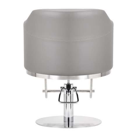 Gabbiano hairdressing chair Burgos grey — rear view