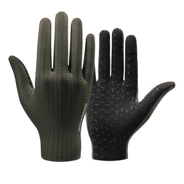 Guantes de bicicleta transpirable Tamaño completo L - Verde