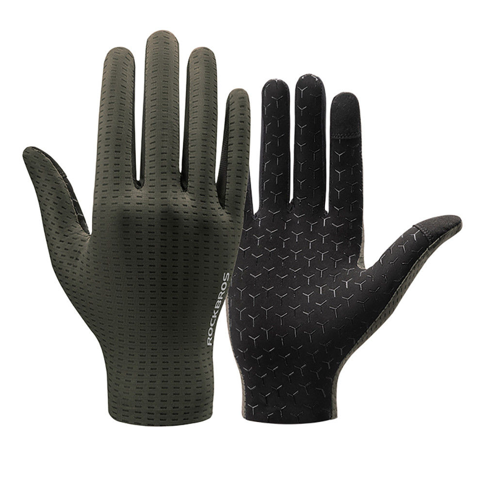 Gants de bicyclettes respirantes Taille complète XL - Vert