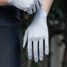 Guantes de bicicleta transpirable tamaño completo xxl - gris