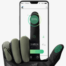 Gants de vélo Coussin de taille XXL - Vert