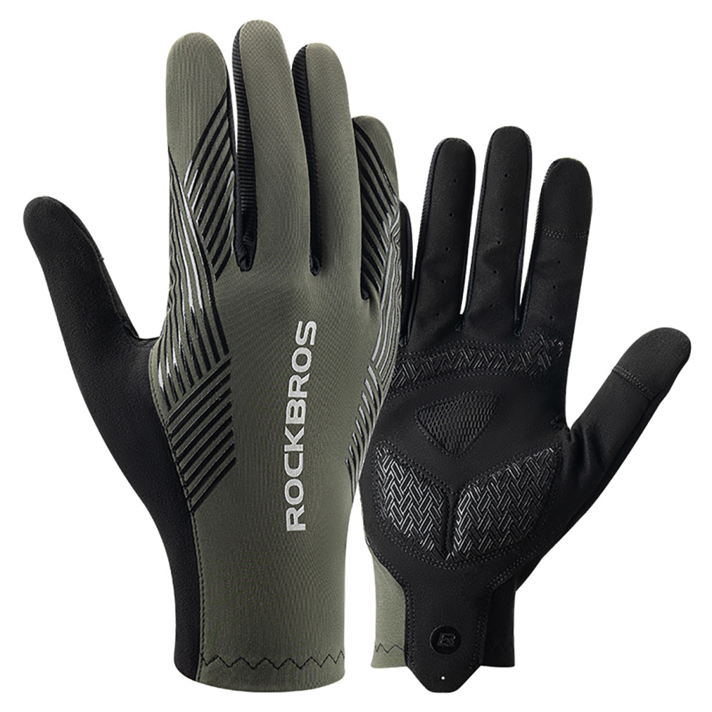 Guantes de bicicleta amortiguador tamaño completo xl - verde
