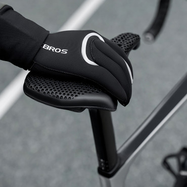 Guanti per biciclette Piena impermeabile taglia L / XL - Nero