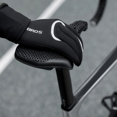 Luvas de Bicicleta Total Provavelmente Tamanho L / XL - Preto