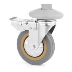 Chariot de serveur à 3 étagères en acier inoxydable