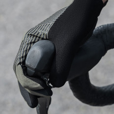 Guantes de bicicleta amortiguador tamaño completo L - Verde