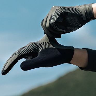 Gants de bicyclette amorti de la taille maximale M - Noir