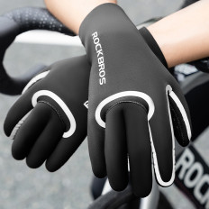 Gants de vélo Taille étanche à l'eau complète L / XL - Noir