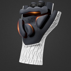 Guantes de bicicleta Ciclismo Camino Tamaño S - Blanco y Negro