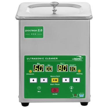 Badkarbricka 2L Ultraljudsrenare Ulsonix Proclean 2.0 ECO