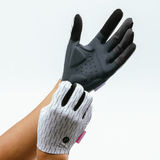 Guantes de deportes de bicicletas Completa primavera-verano Summer S - Blanco y Negro