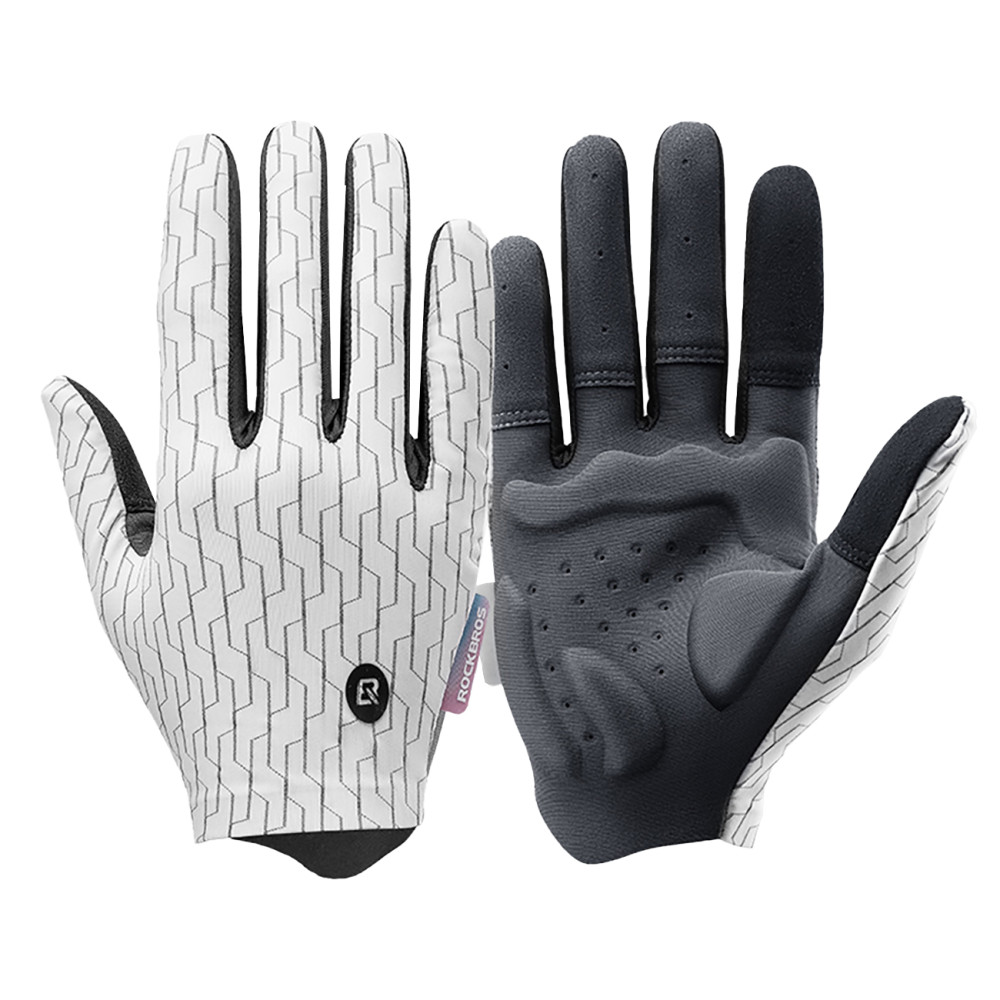 Sports gloves full spring-summer size XL - white and black