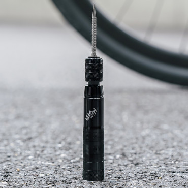 Reparasjonssett for tubeless utrettelige dekk