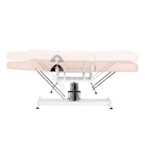 Fauteuil cosmétique hydraulique Basic 210 rose — vue latérale