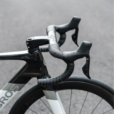 Volant à vélo avec motif PU velours - brun