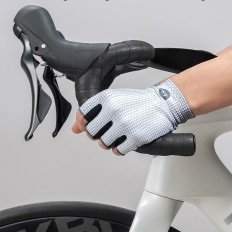 Volante de bicicleta com PU padrão de Velor - Cinza