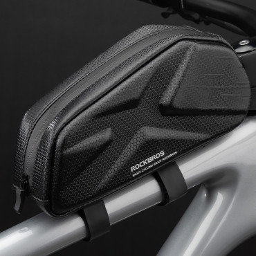 Ot Stiffeded Bicycle Bag vodoodporna na okvir 1.4l - črna