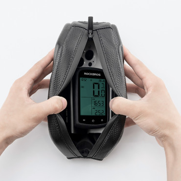 Ot Stiffeded Bicycle Bag vodoodporna na okvir 1.4l - črna