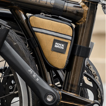 Saco triangular em um quadro de bicicleta 0,25 l - Brown